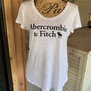 Abercrombie and Fitch white short sleeve top